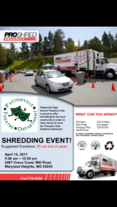 ProShred event flyer 