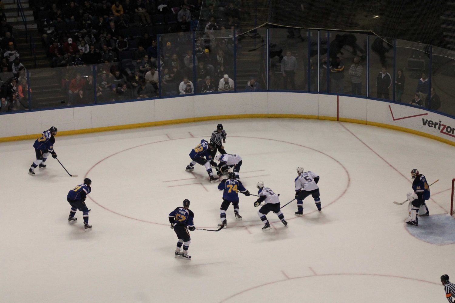The St. Louis Blues play a game at the Scottrade Cener. (file photo)
