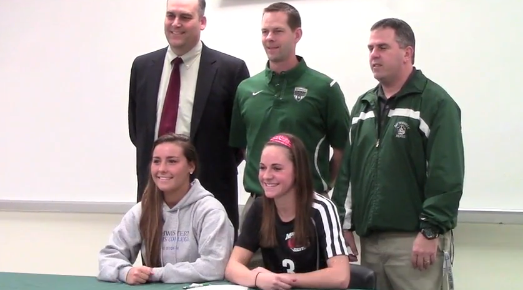 Varsity athletes sign letters to play college soccer