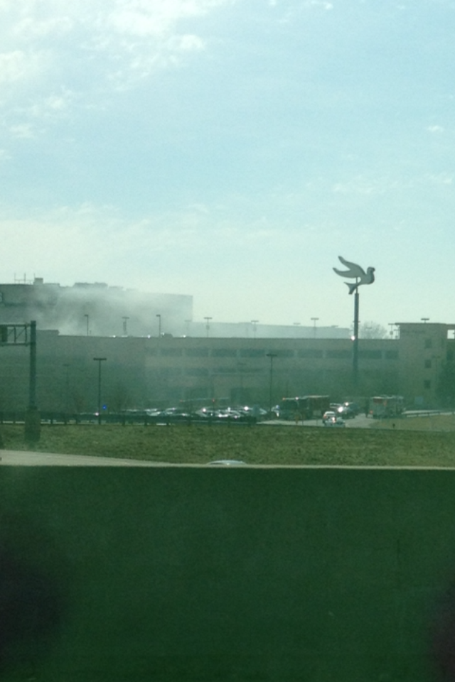 Car catches fire at West County Mall
