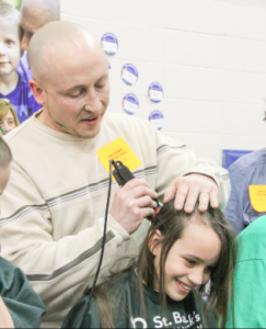 Bridgeway Elementary students donating their hair to a good cause at last year's event.