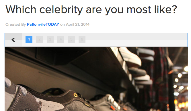 PLAYBUZZ Which celebrity are you most like?