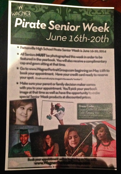 Senior Week is scheduled for June 16-20 at Wagner Portrait Studio