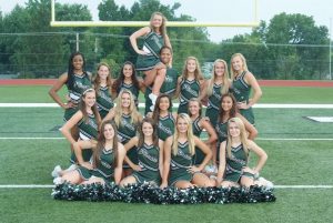 The varsity cheer team took 5th at last fall's state competition.