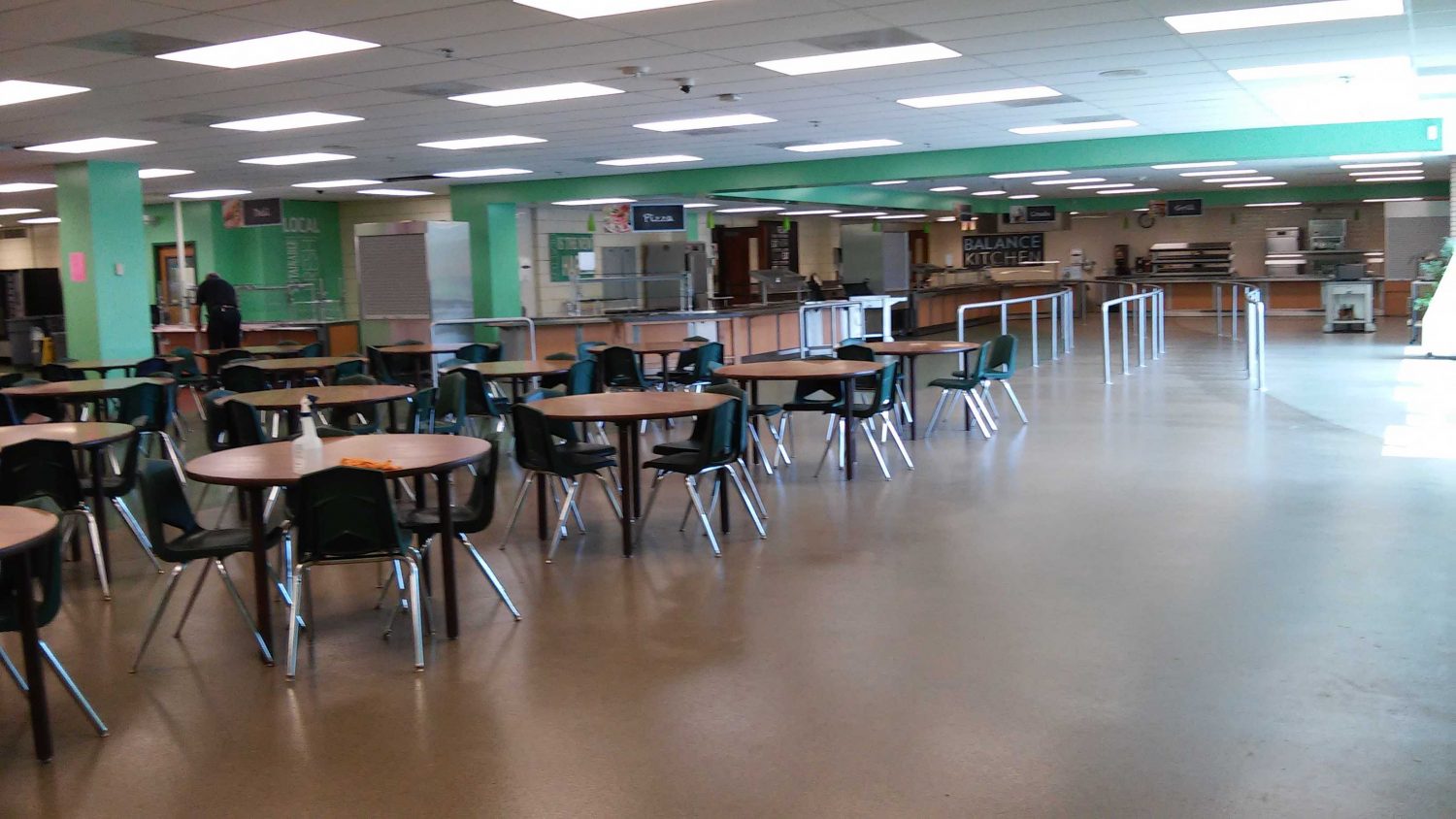 The newly updated cafeteria has caused some problems during student lunch periods.