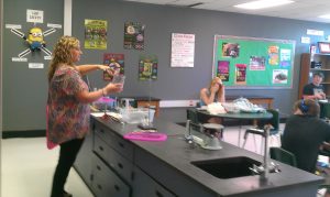 Ms. Walker teaching her class about Science