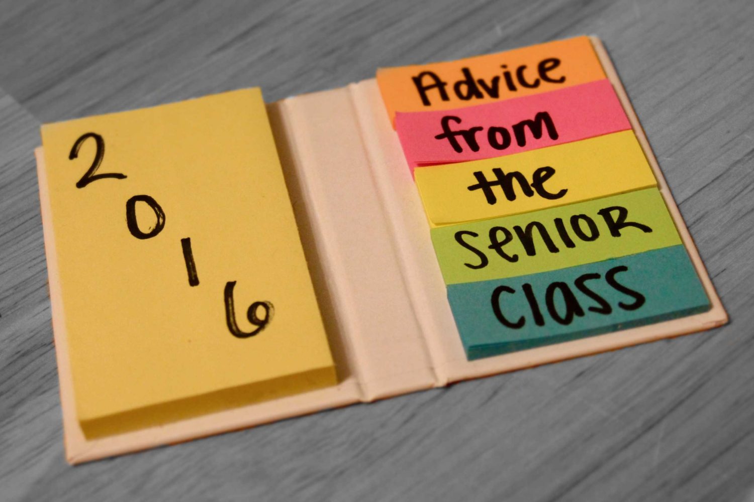 Seniors lend their words of wisdom to fellow classmates