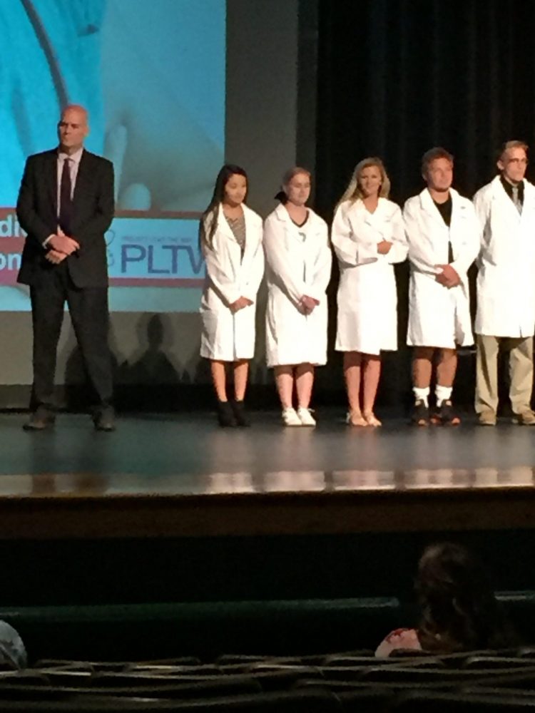 High school honors 108 students in Biomedical Induction Ceremony