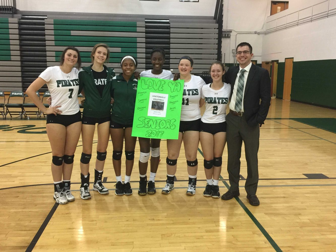Volleyball seniors honored, begin District tournament