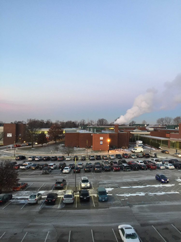 Pattonville High School during the freezing weather (Photo by Tanner Harris)