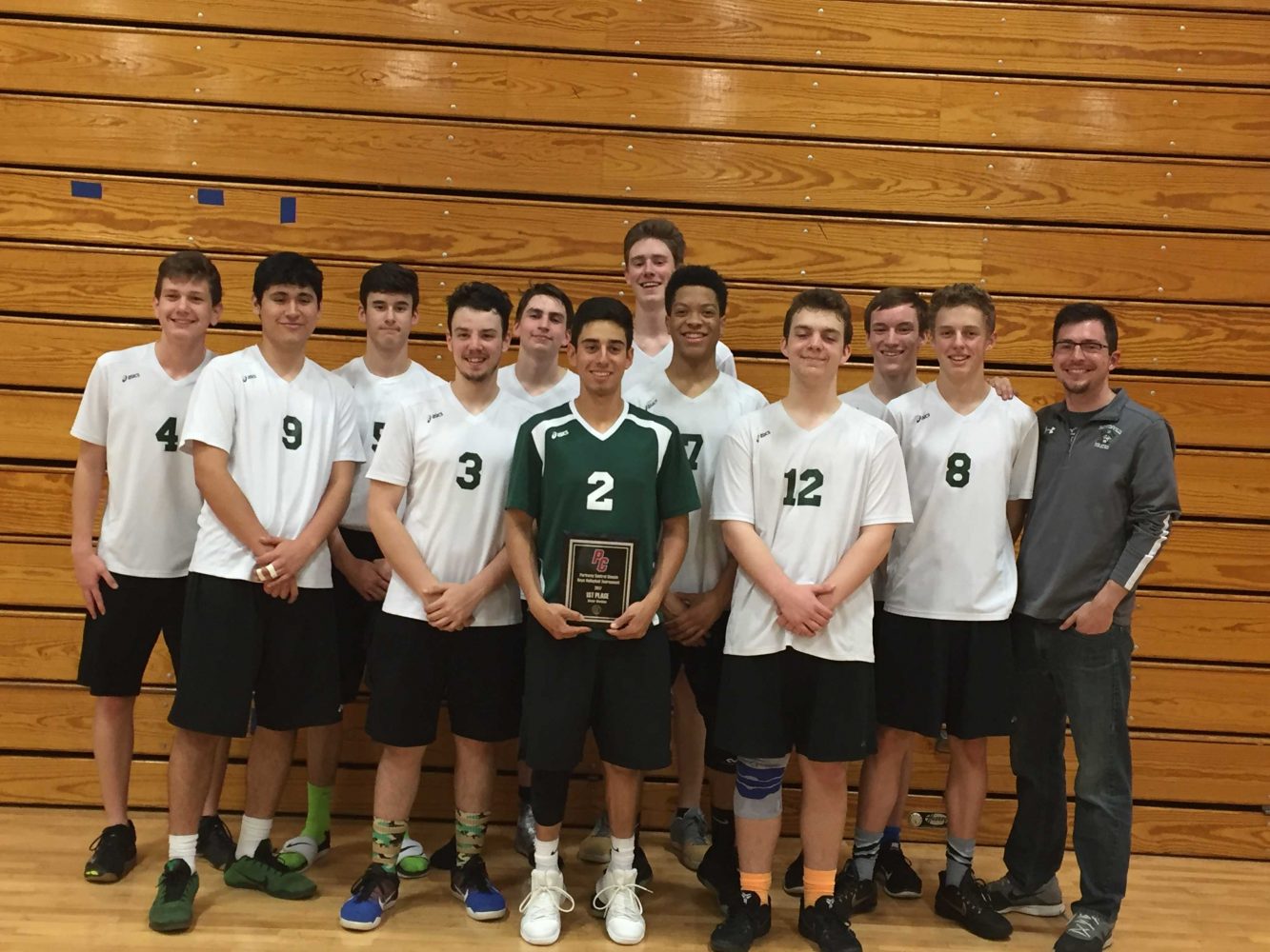 The varsity team placed first in the silver division in the Parkway Centrals Varsity Tournament. 