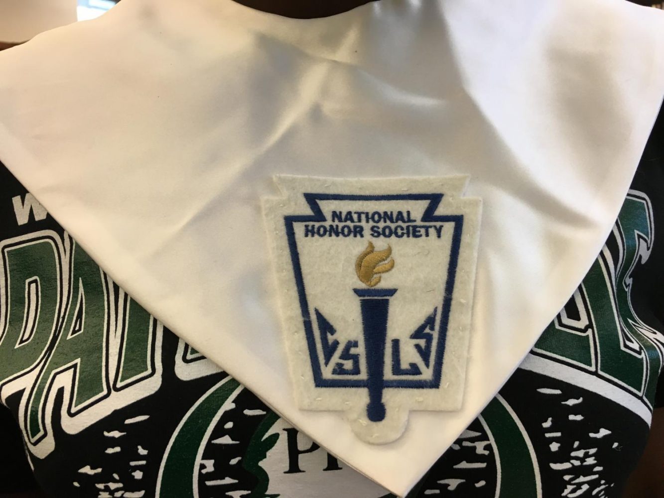 National Honor Society taps its new members during school