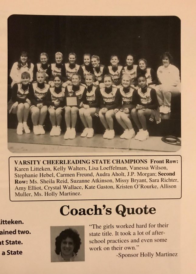 Cheerleading team won 1997 state championship