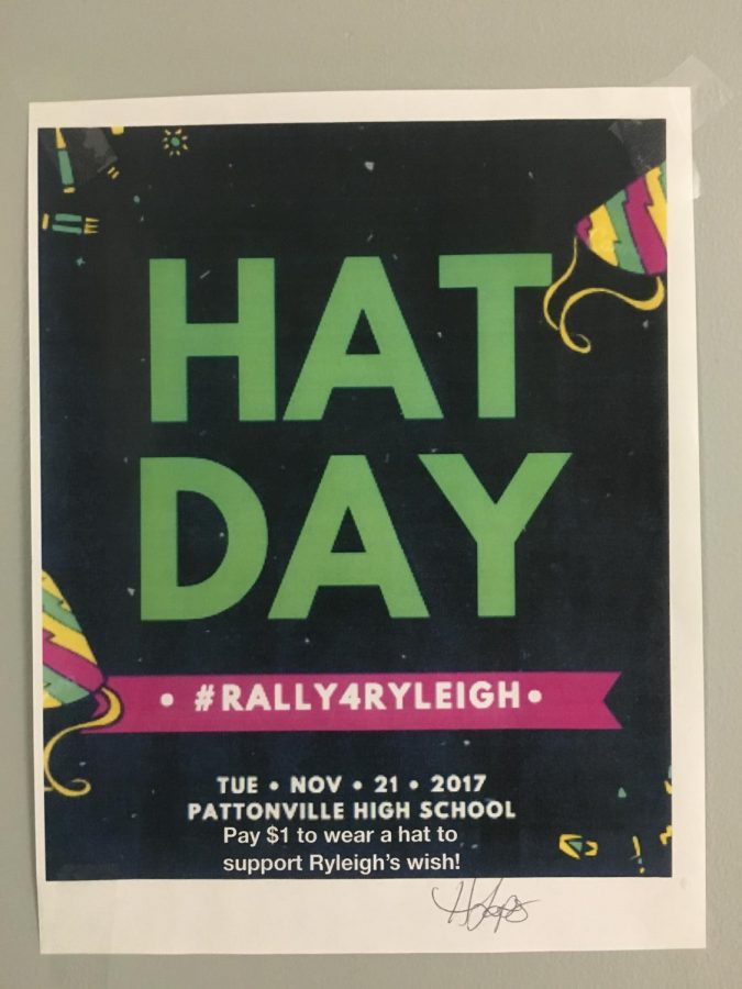 Hat Day on Nov. 21 to benefit #Rally4Ryleigh
