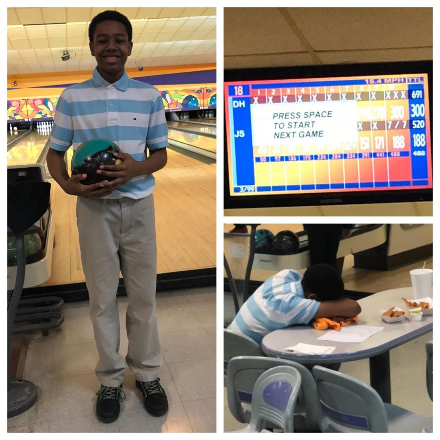 Donnie Henderson II bowled a perfect 300 game during a doubles tournament.
