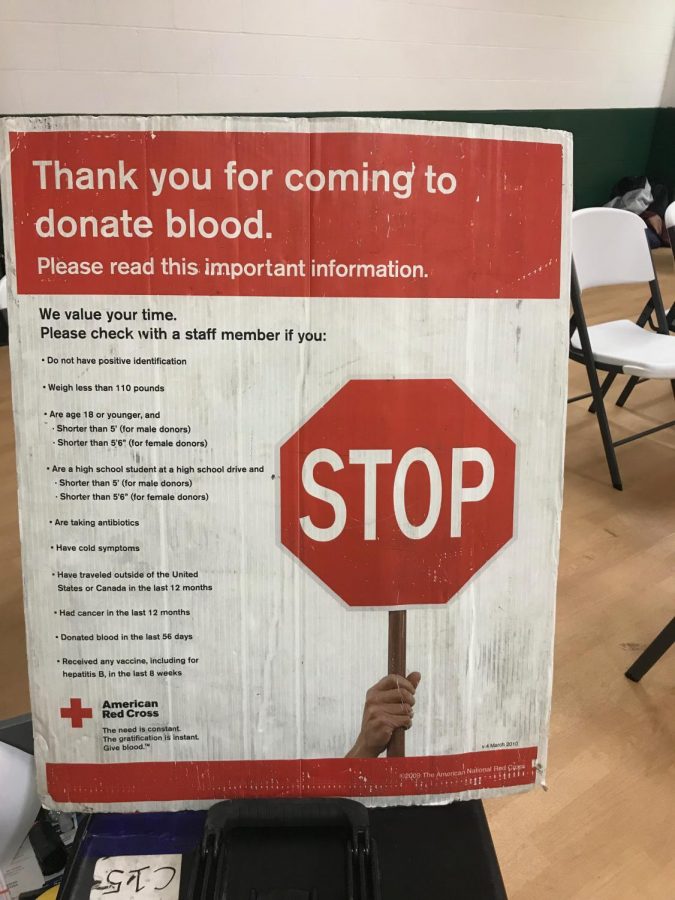 American Red Cross Blood Drive Poster. 