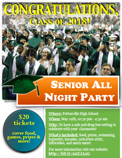 Details about the 2018 Senior All Night Party