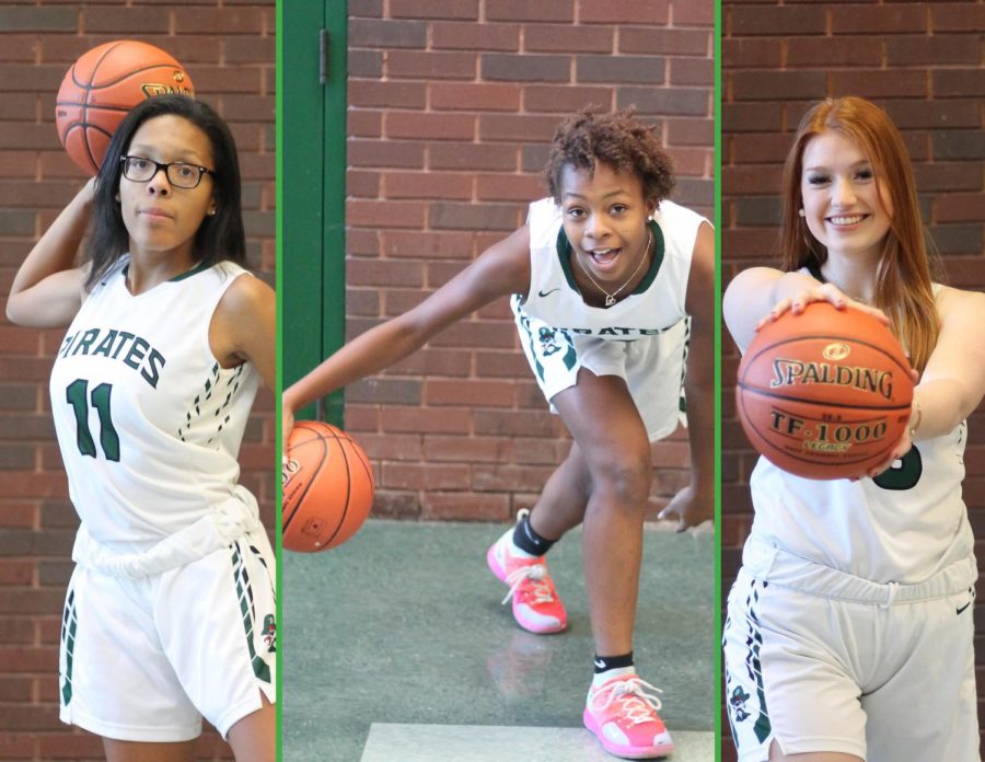 Brooke Jenkins, Kendall Battle and Helen Nelson are the expected leaders of the 2018-2019 girls basketball team.