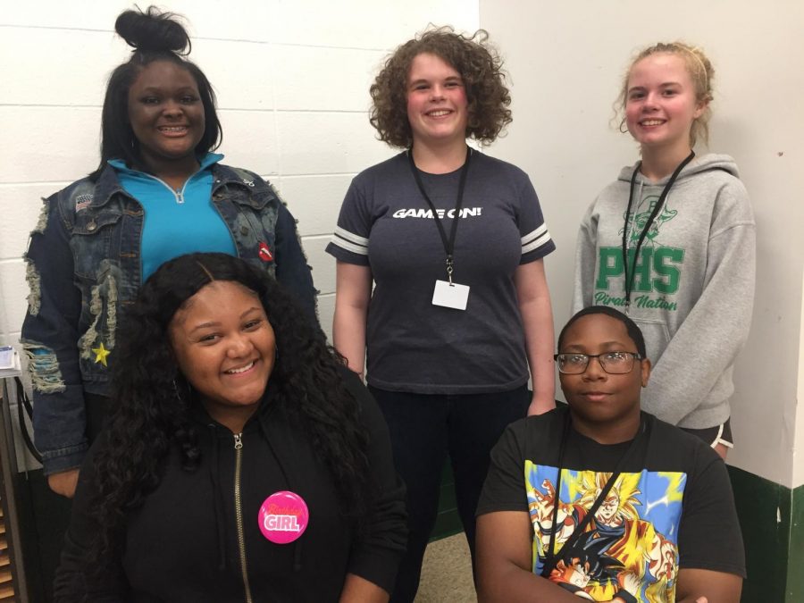 Five PHS choir members make up the 20 total selected in the area for the Opera Theatre of St. Louis Young Artist in Training Program. JaNya Cruise (10), Hannah Radican (10), Grace Radican (10), Kristen Jones (11), and Tony Washington (11). 