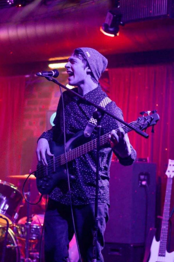 Simon Wacker performing with his band Euphoria