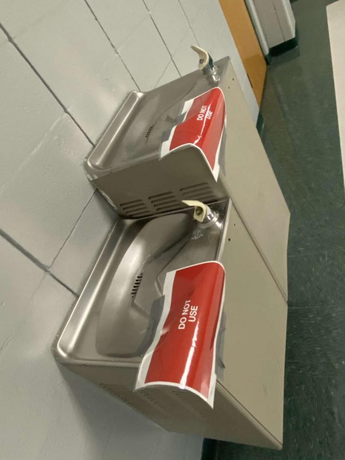 The water fountains at PHS are not being in use right now due to Covid. This means everyone has to bring their own water bottle if they need to get a drink and they can fill their water bottle with the water fountain
