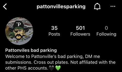 Standing out from the other phs accounts, @pattonvillesparking is by far the most popular. It is an account that features examples of bad student parking in the schools lot. 