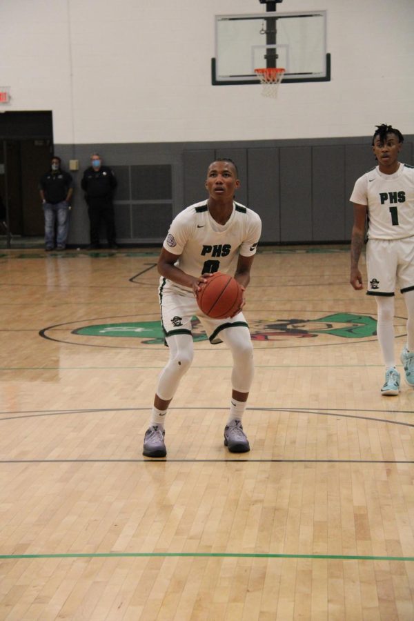 Kellen Thames prepares for a home game against Hazelwood West.