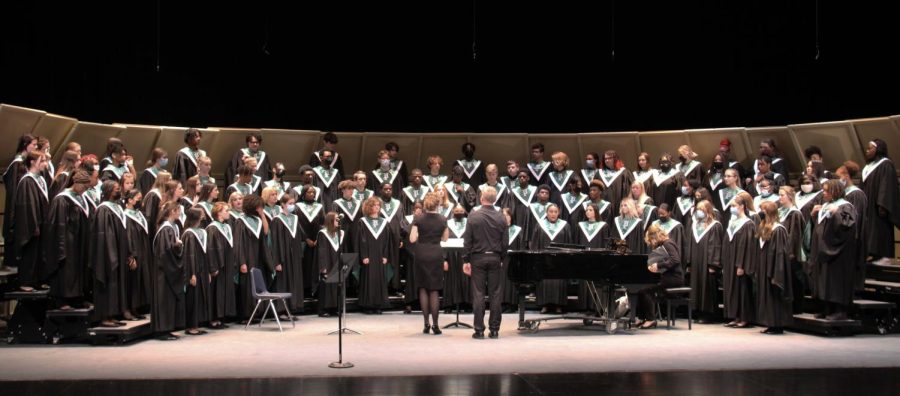 On Tuesday, March 15, Pattonvilles Choirs performed at State Large Ensemble and received an Exemplary score from every single judge. Its the first time four choirs have gone and received these incredible results, Mr. Baker, one of the PHS Choir Directors, said.