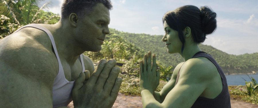 Mark+Ruffalo+as+Smart+Hulk+%2F+Bruce+Banner+and+Tatiana+Maslany+as+Jennifer+Jen+Walters%2FShe-Hulk+in+Marvel+Studios+She-Hulk%3A+Attorney+at+Law%2C+exclusively+on+Disney%2B.+%C2%A9+2022+MARVEL+Image+used+with+permission.