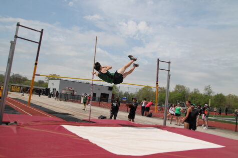 Freshman Jackson Williams tries pole vaulting this year for the first time, and is excited to try it again next year.