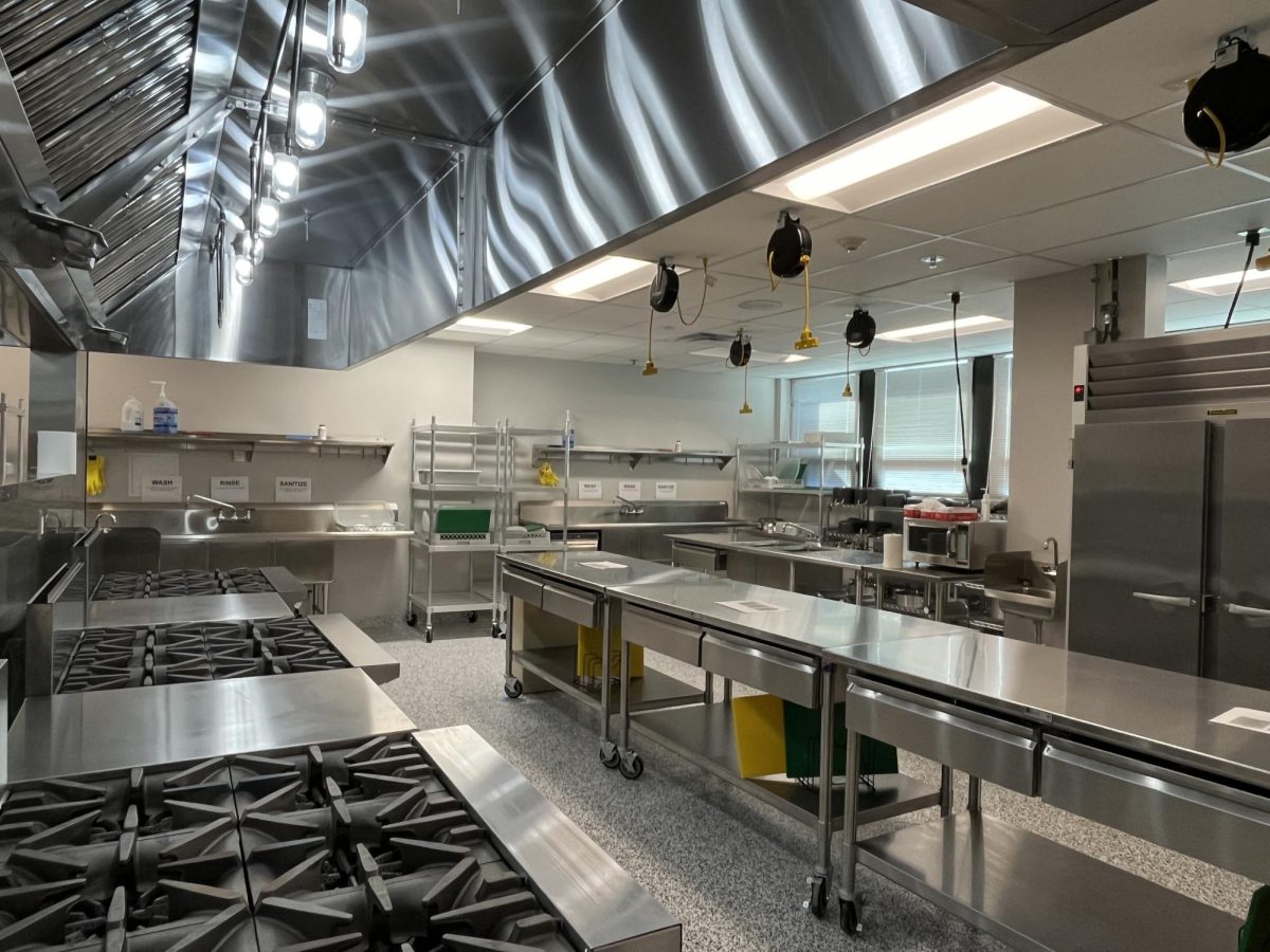 The Culinary Arts classroom upgrades in E210. 